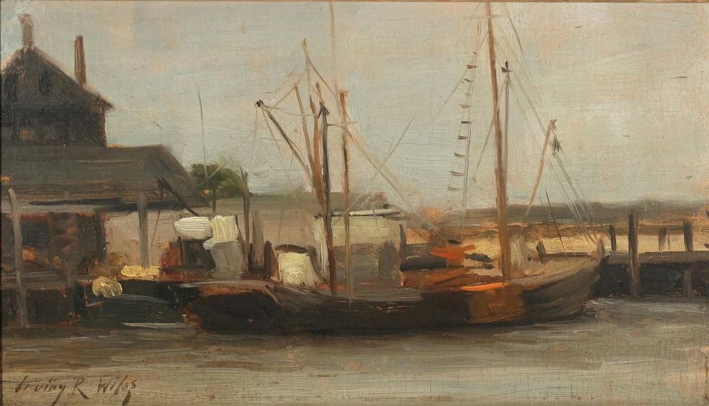 Barca da pesca al molo